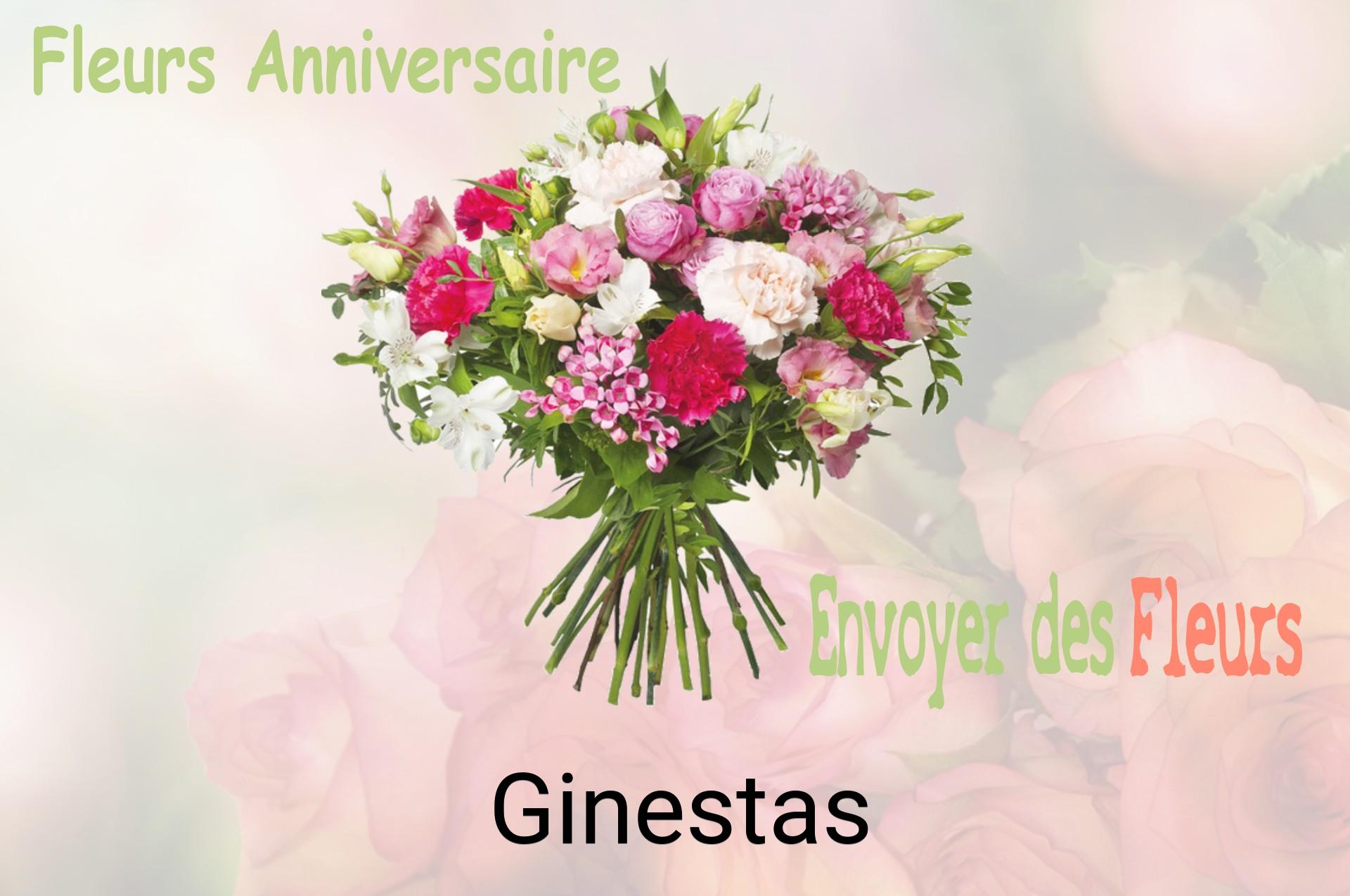 Bouquet de fleurs d’anniversaire livré à Ginestas
