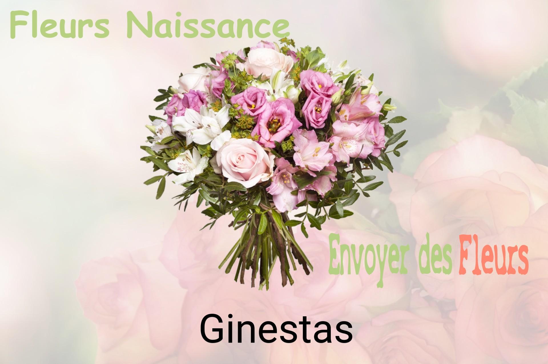 Bouquet de fleurs de naissance livré à Ginestas